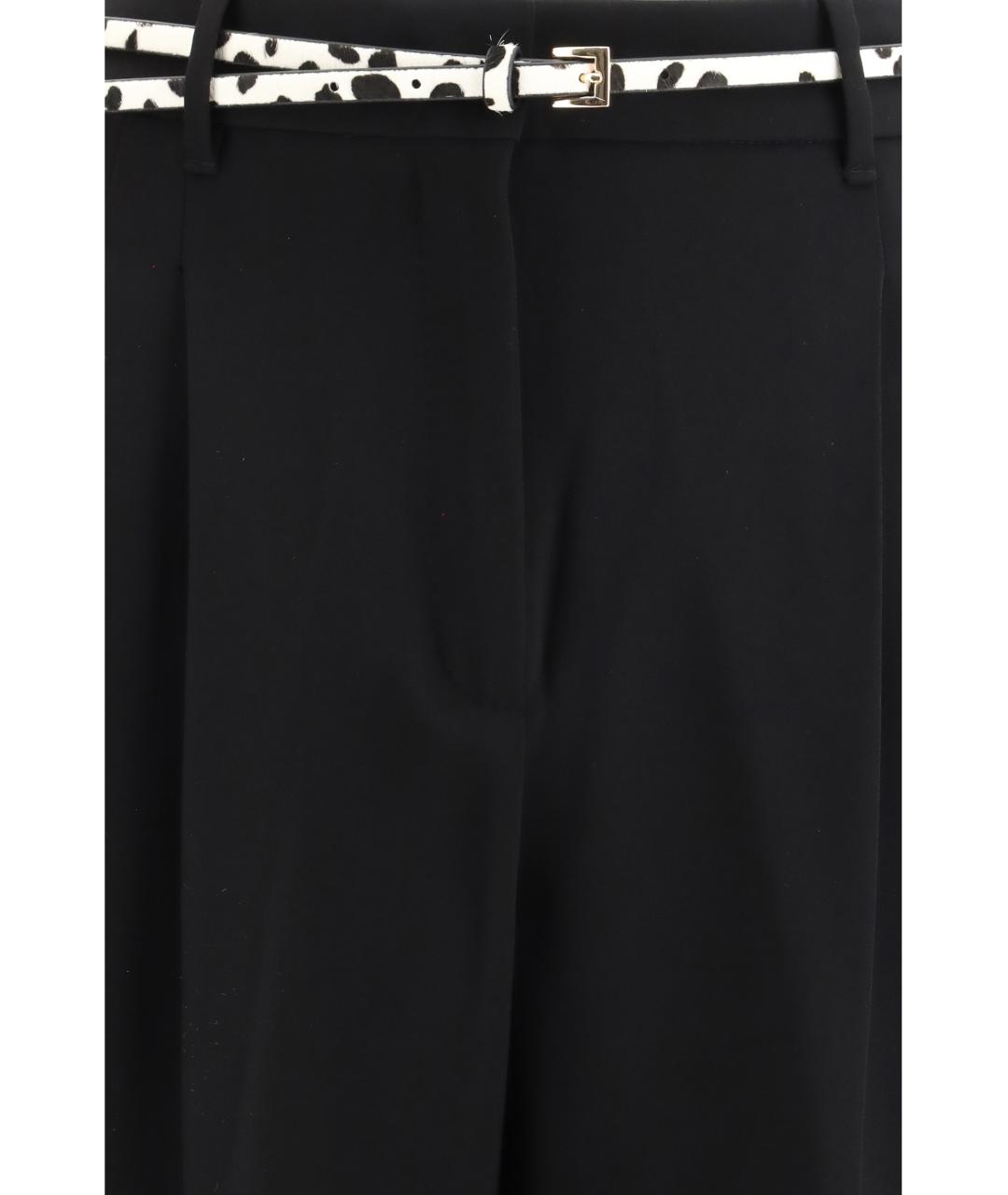 MAX MARA STUDIO Черные ацетатные прямые брюки, фото 3