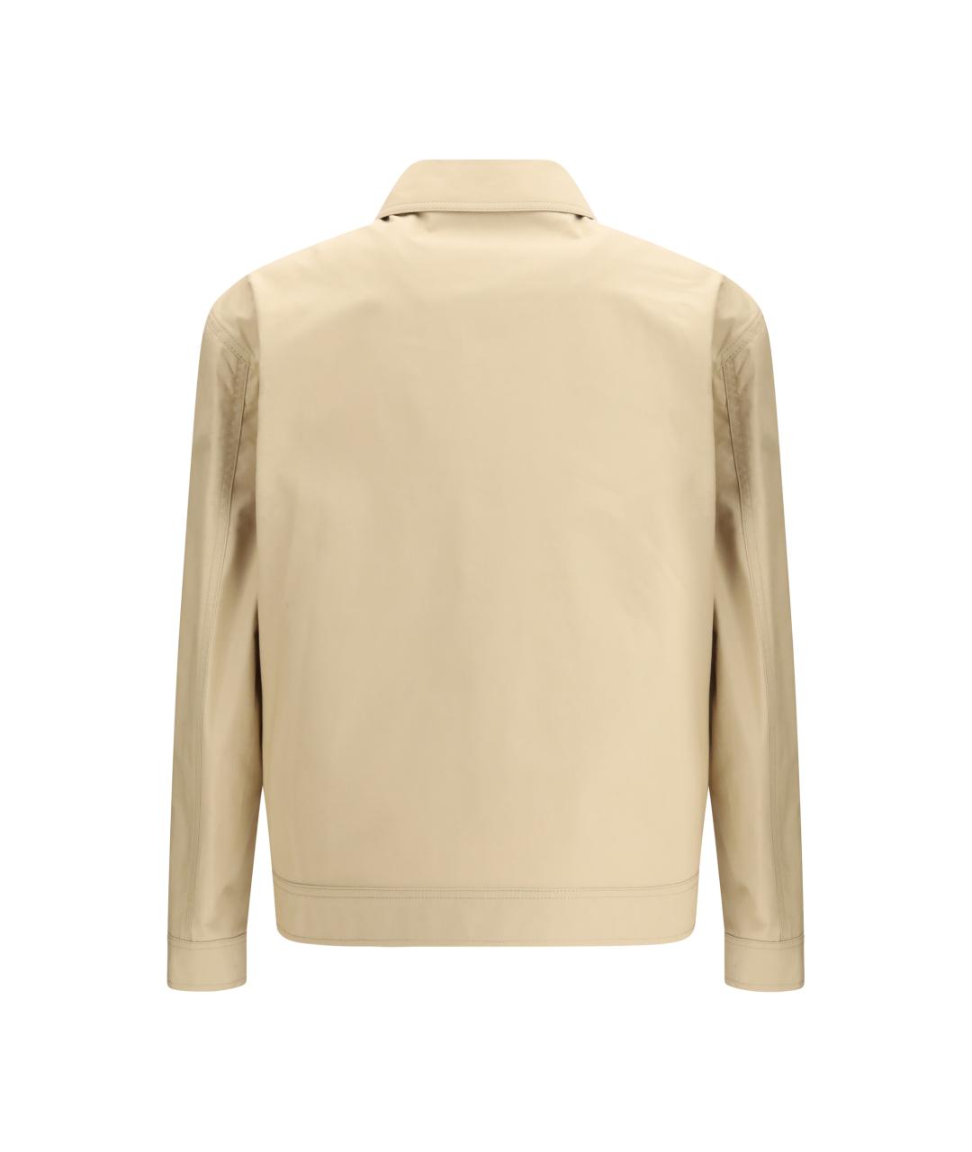 MOSCHINO Бежевая хлопковая куртка, фото 2