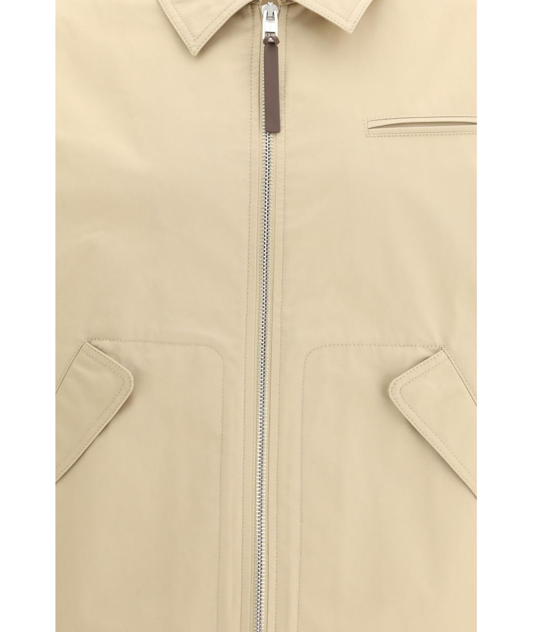 MOSCHINO Бежевая хлопковая куртка, фото 3