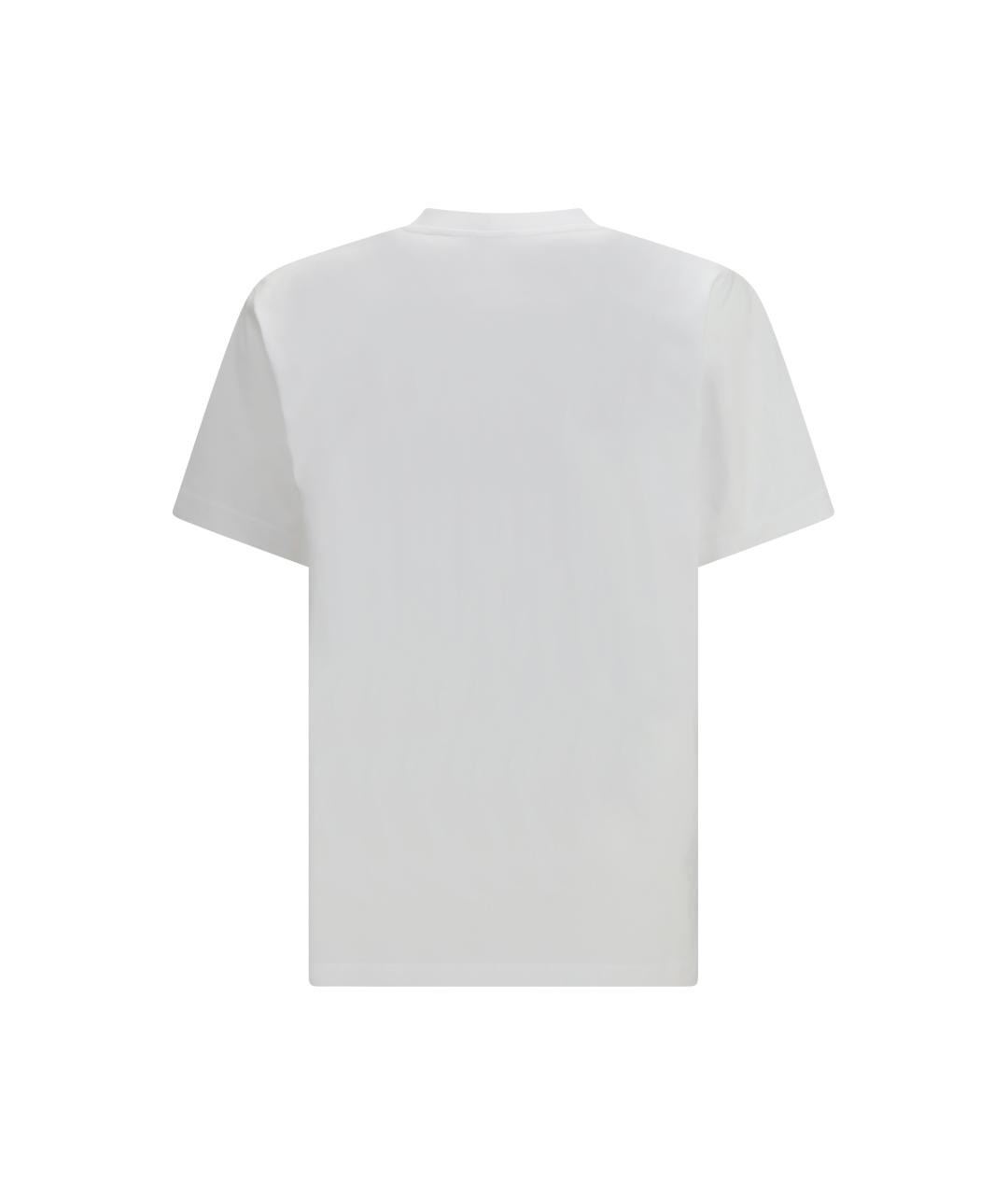 MOSCHINO Белая хлопковая футболка, фото 2