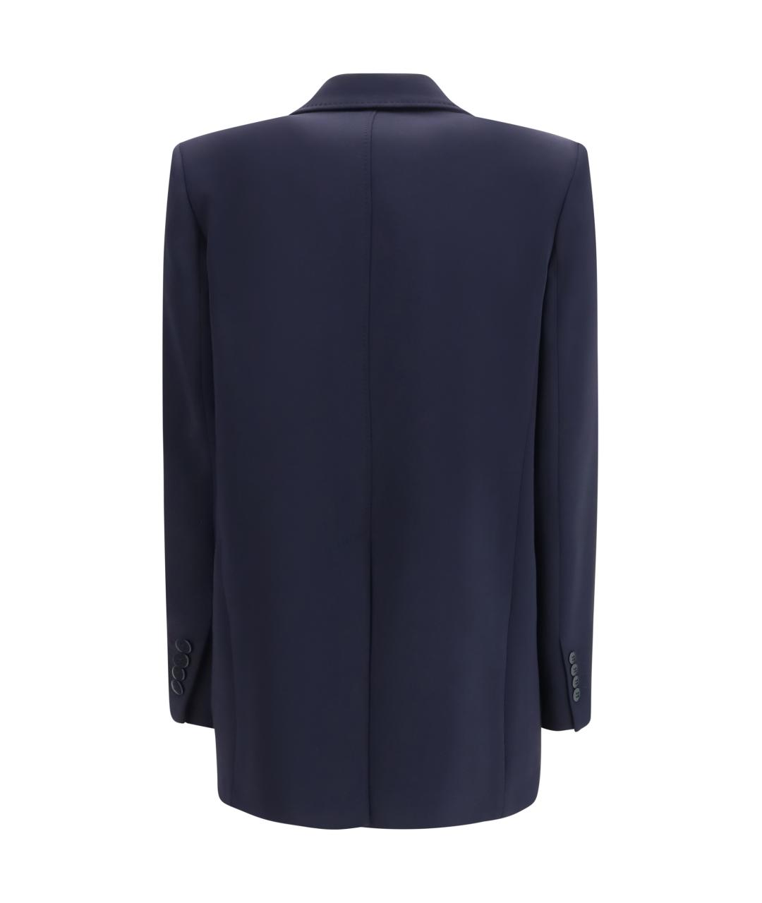 MAX MARA STUDIO Темно-синий ацетатный жакет/пиджак, фото 2