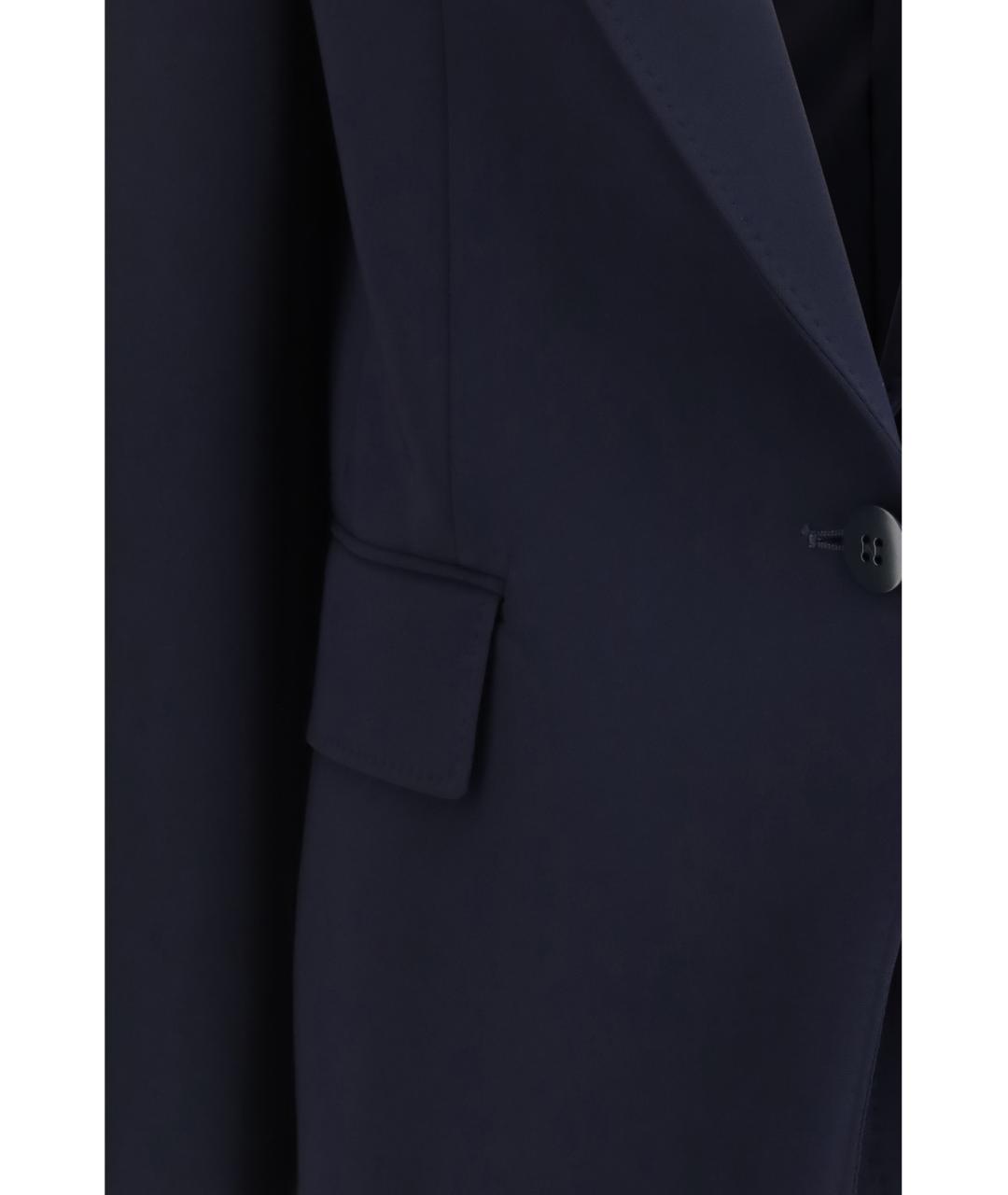 MAX MARA STUDIO Темно-синий ацетатный жакет/пиджак, фото 3