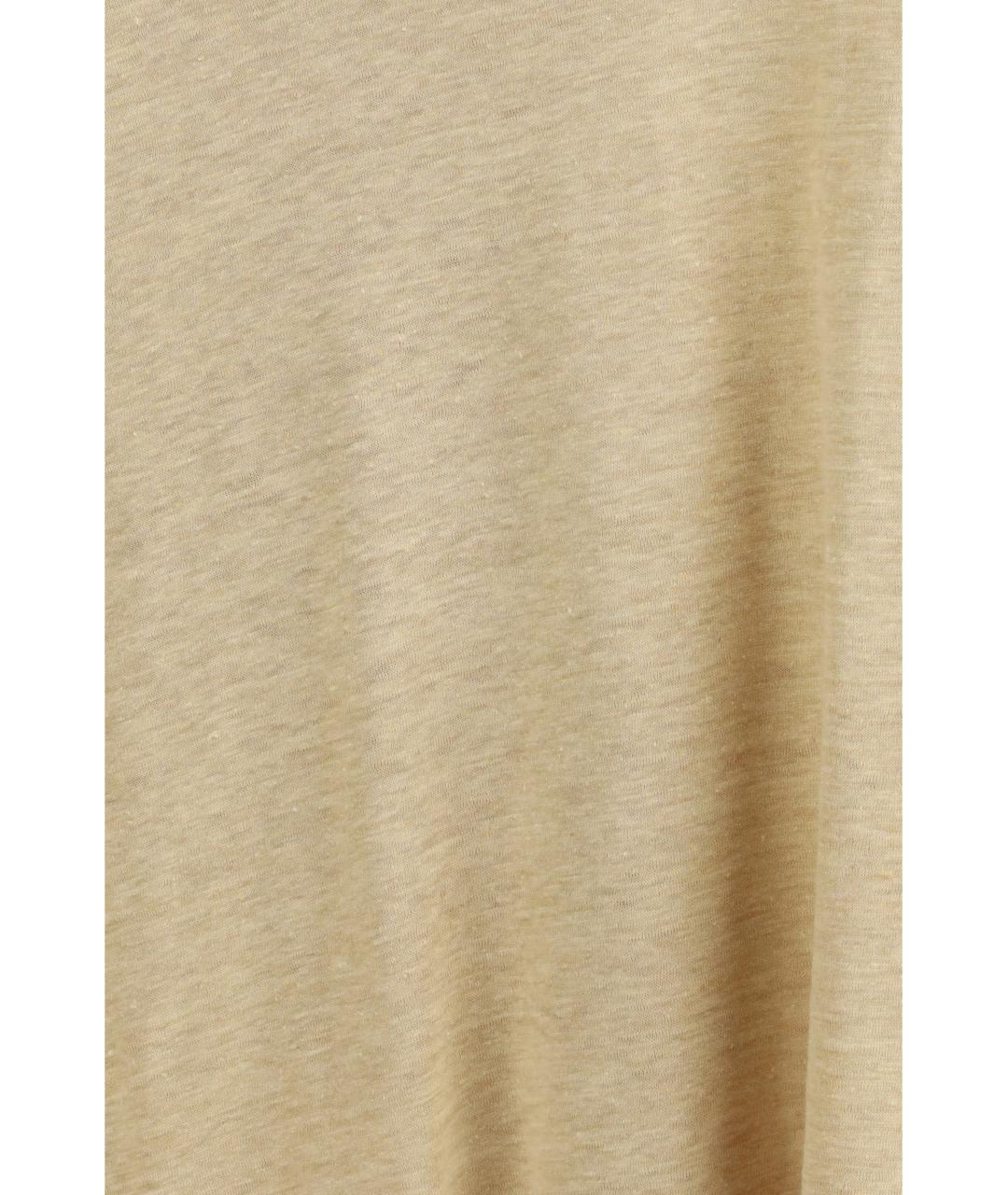 ROHE Бежевая льняная футболка, фото 3