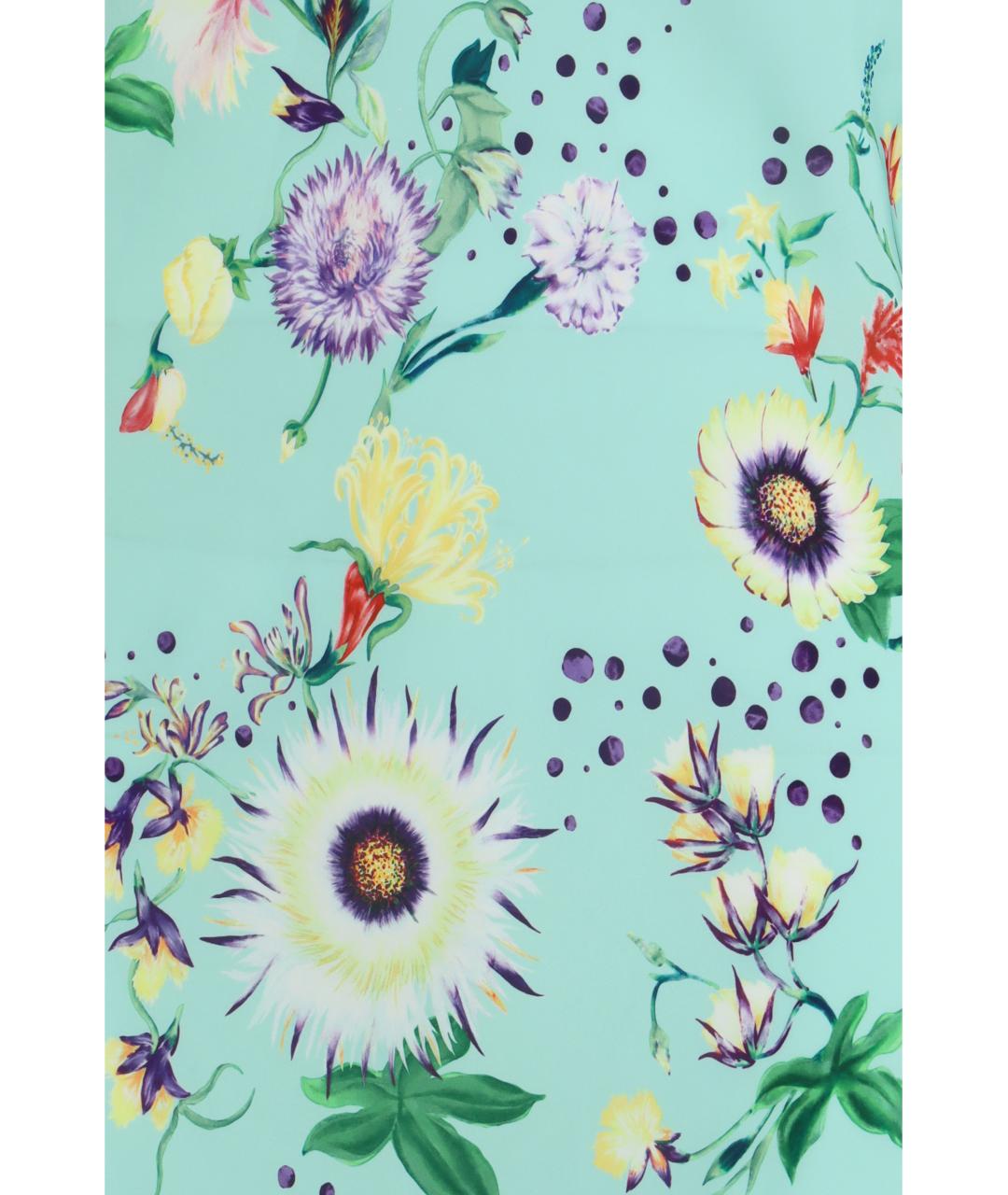 PACO RABANNE Бирюзовое полиэстеровое повседневное платье, фото 3