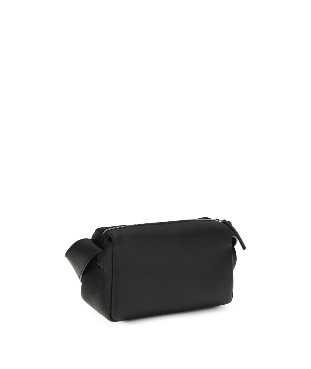 MAX MARA Черная кожаная сумка через плечо, фото 3