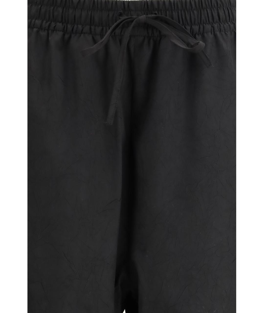 ROHE Черные полиэстеровые прямые брюки, фото 3