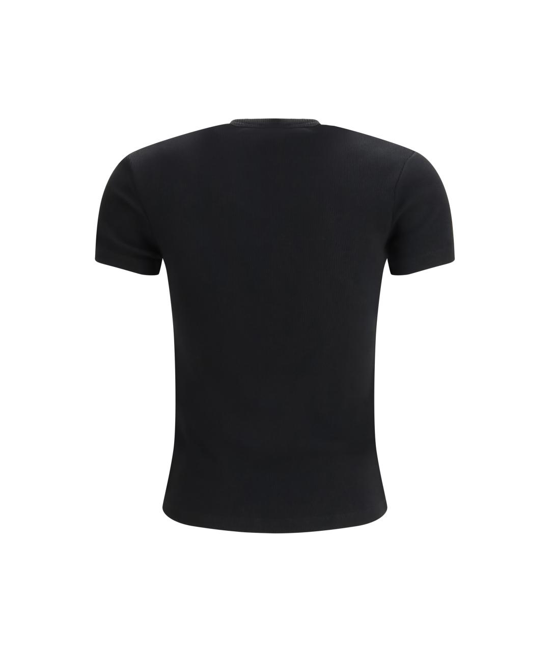 OFF-WHITE Черная хлопковая футболка, фото 2