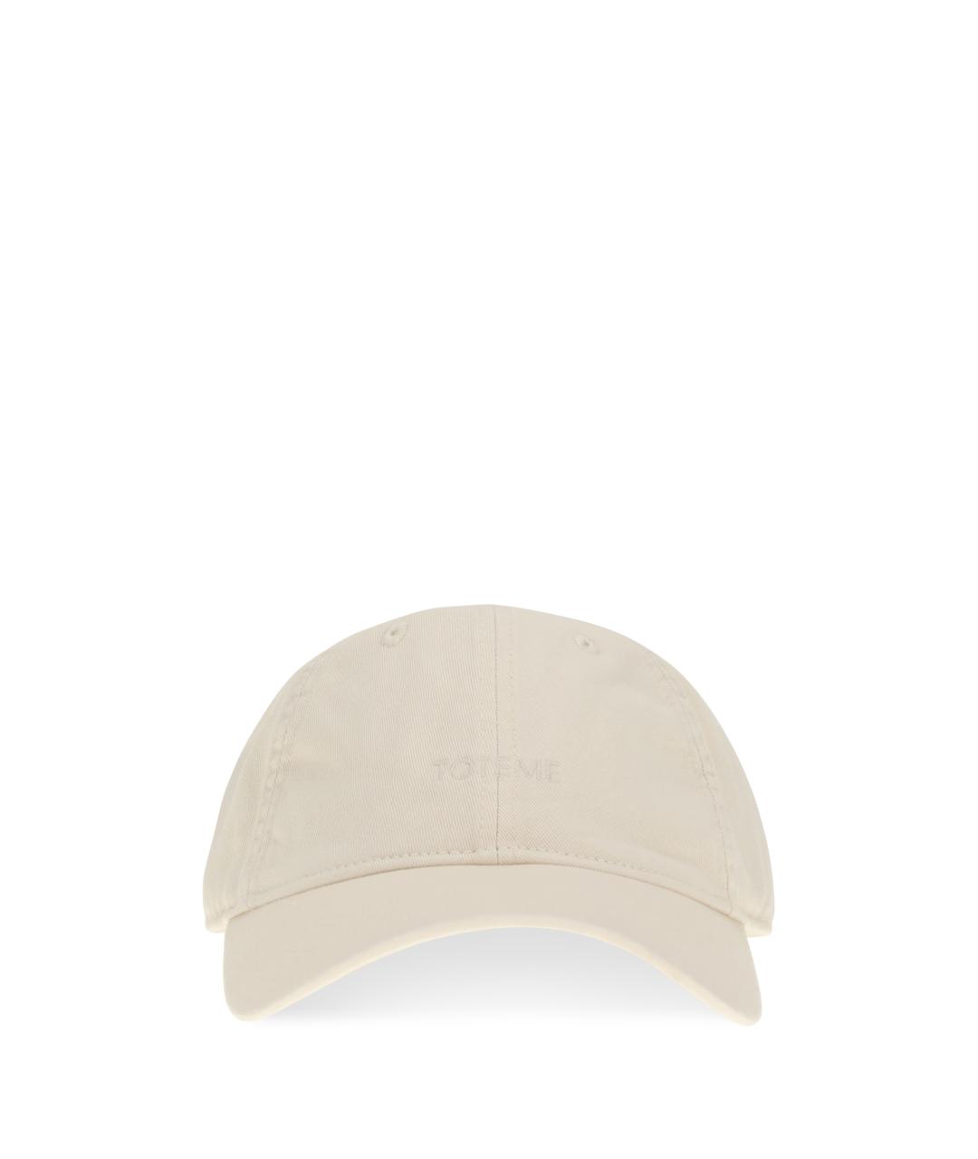 TOTEME Бежевая хлопковая кепка, фото 1