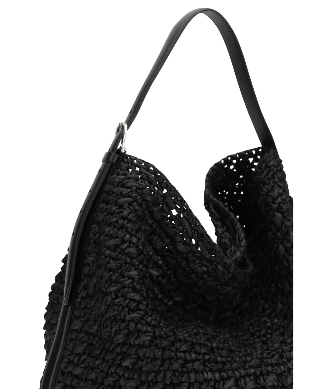 TOTEME Черная пелетеная сумка тоут, фото 4