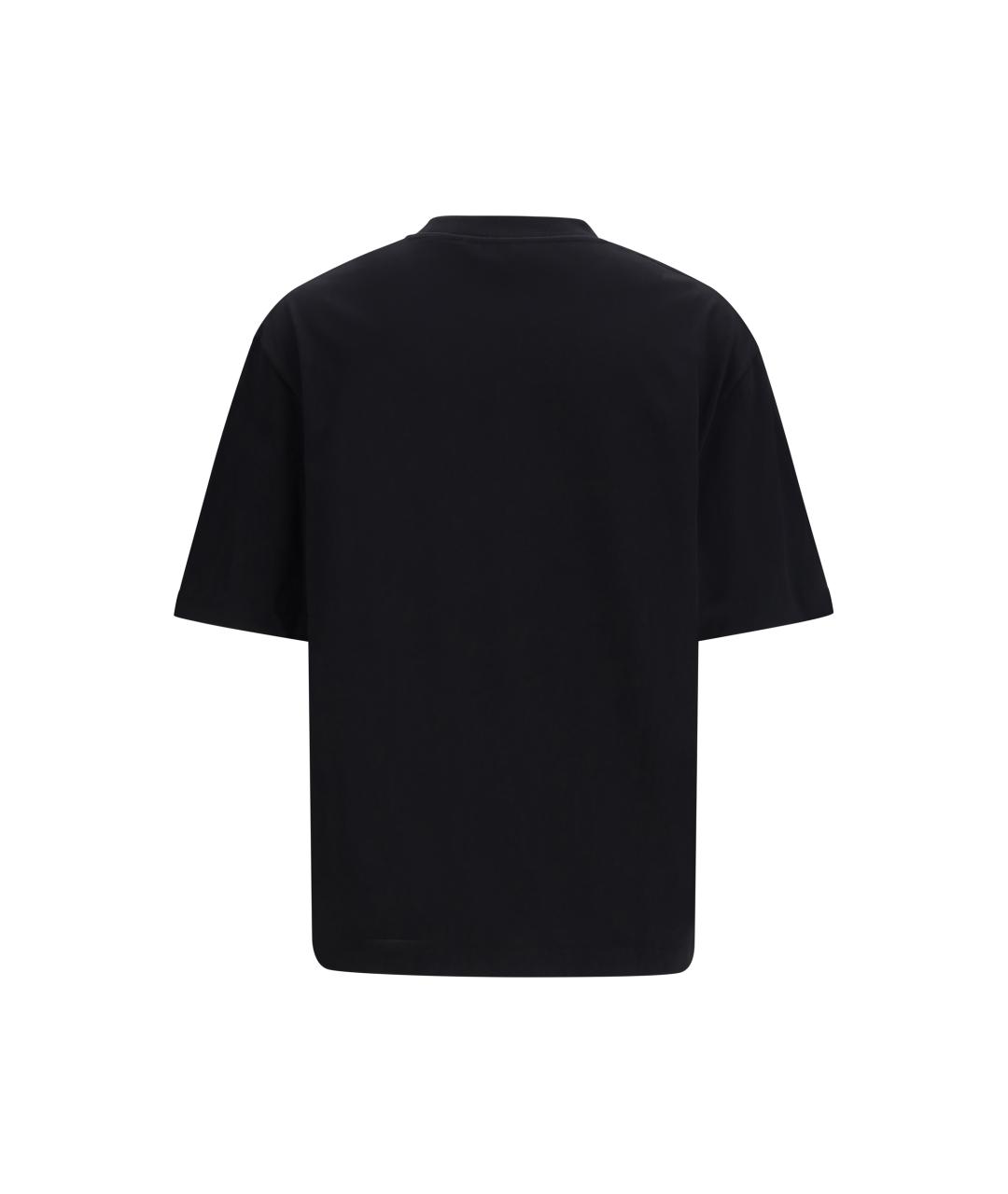 OFF-WHITE Черная хлопковая футболка, фото 2