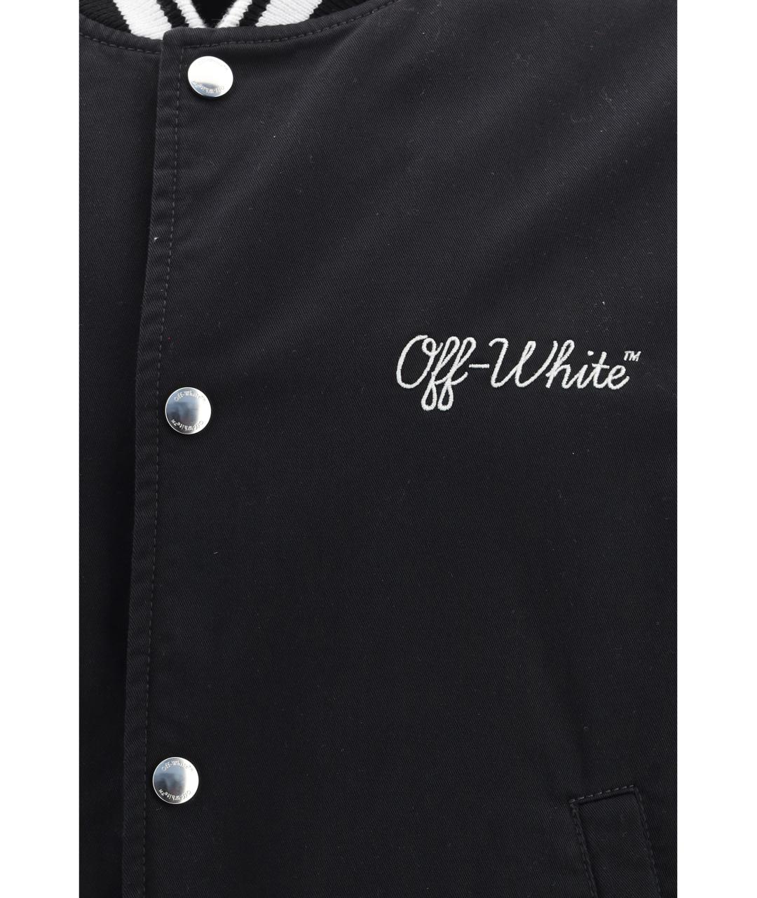 OFF-WHITE Черная хлопковая куртка, фото 3