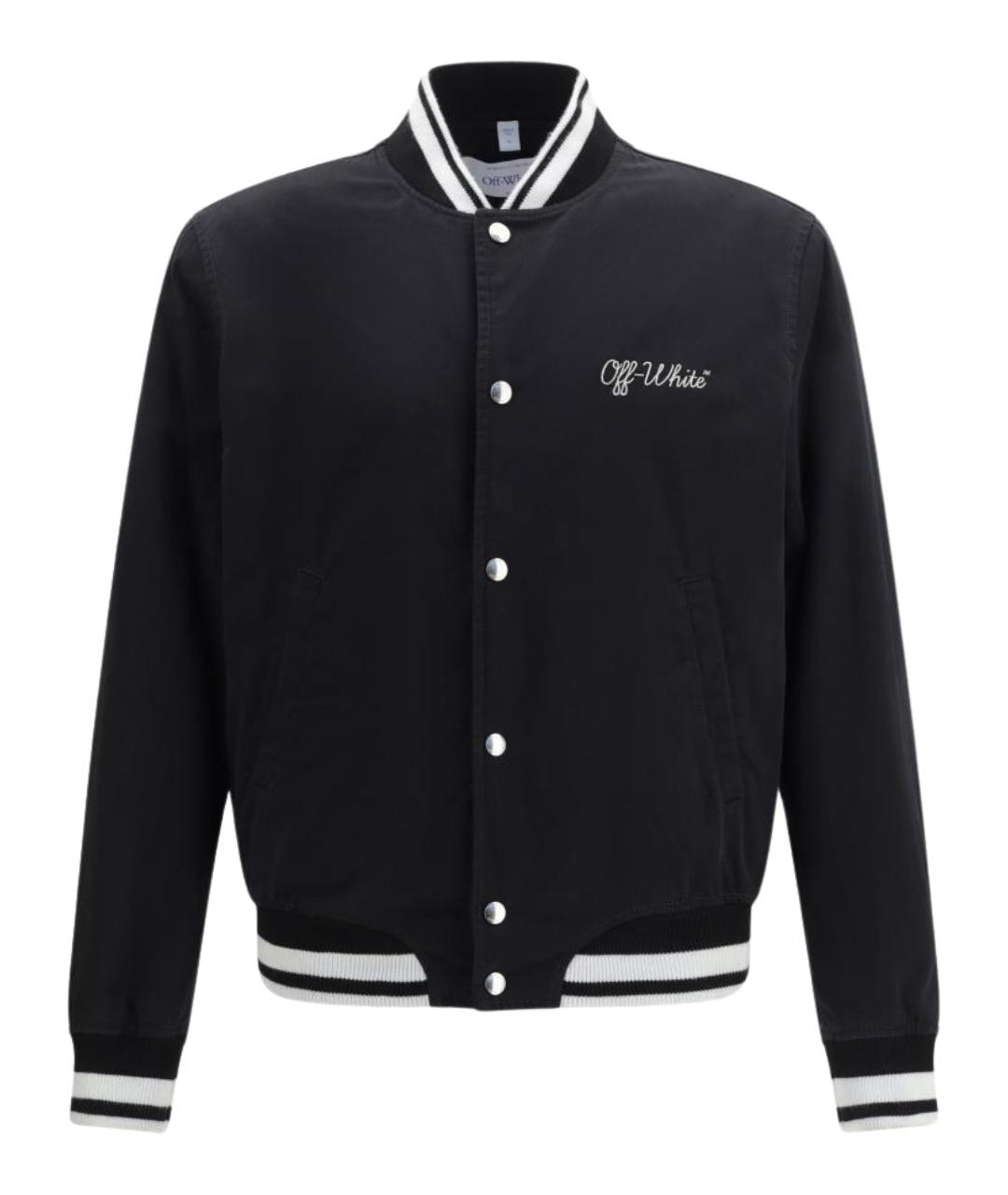 OFF-WHITE Черная хлопковая куртка, фото 1