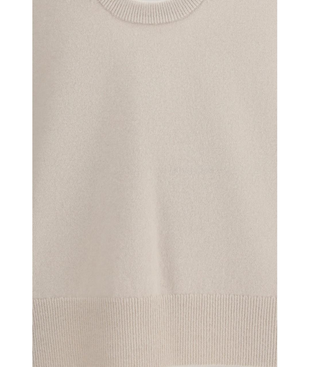 EXTREME CASHMERE Бежевая кашемировая жилетка, фото 3