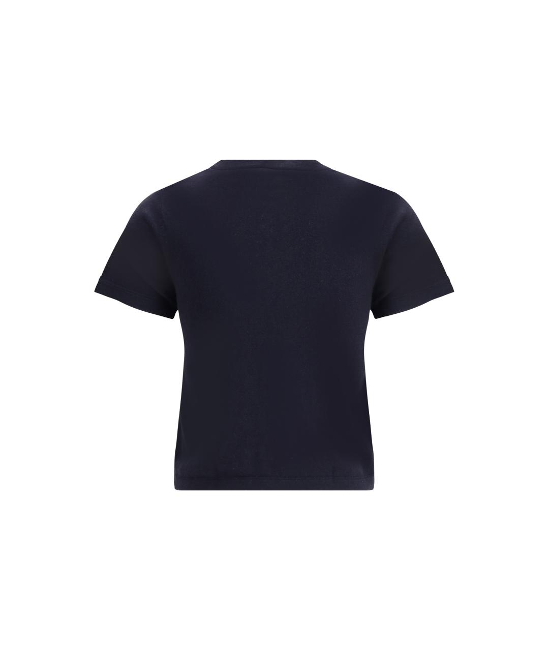 EXTREME CASHMERE Темно-синяя хлопковая майка, фото 2