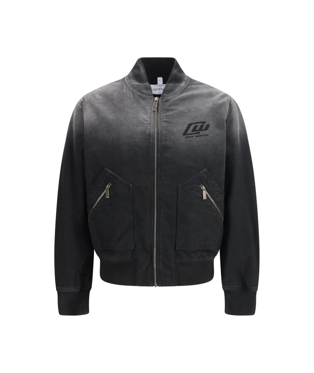 OFF-WHITE Черная хлопковая куртка, фото 1