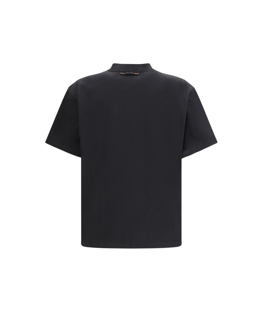 PARAJUMPERS Черная хлопковая футболка, фото 2