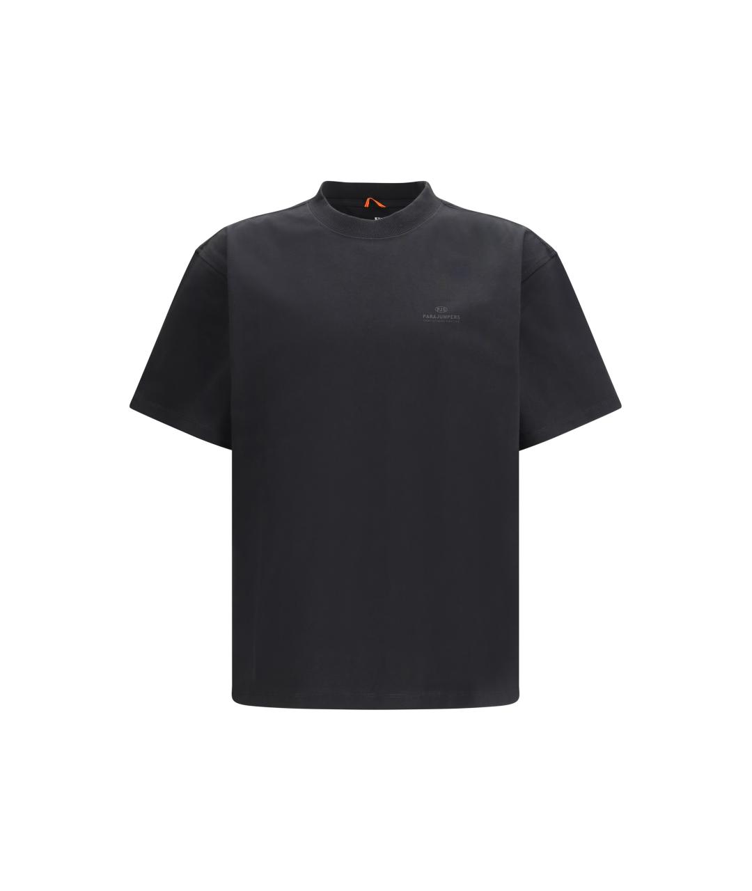PARAJUMPERS Черная хлопковая футболка, фото 4