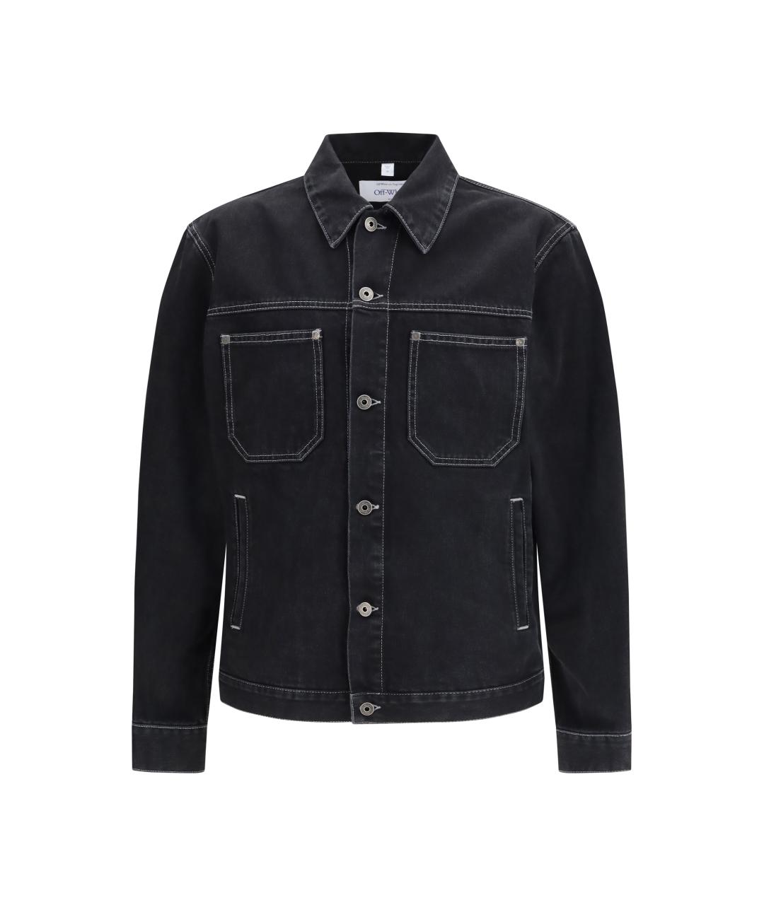 OFF-WHITE Черная хлопковая куртка, фото 1