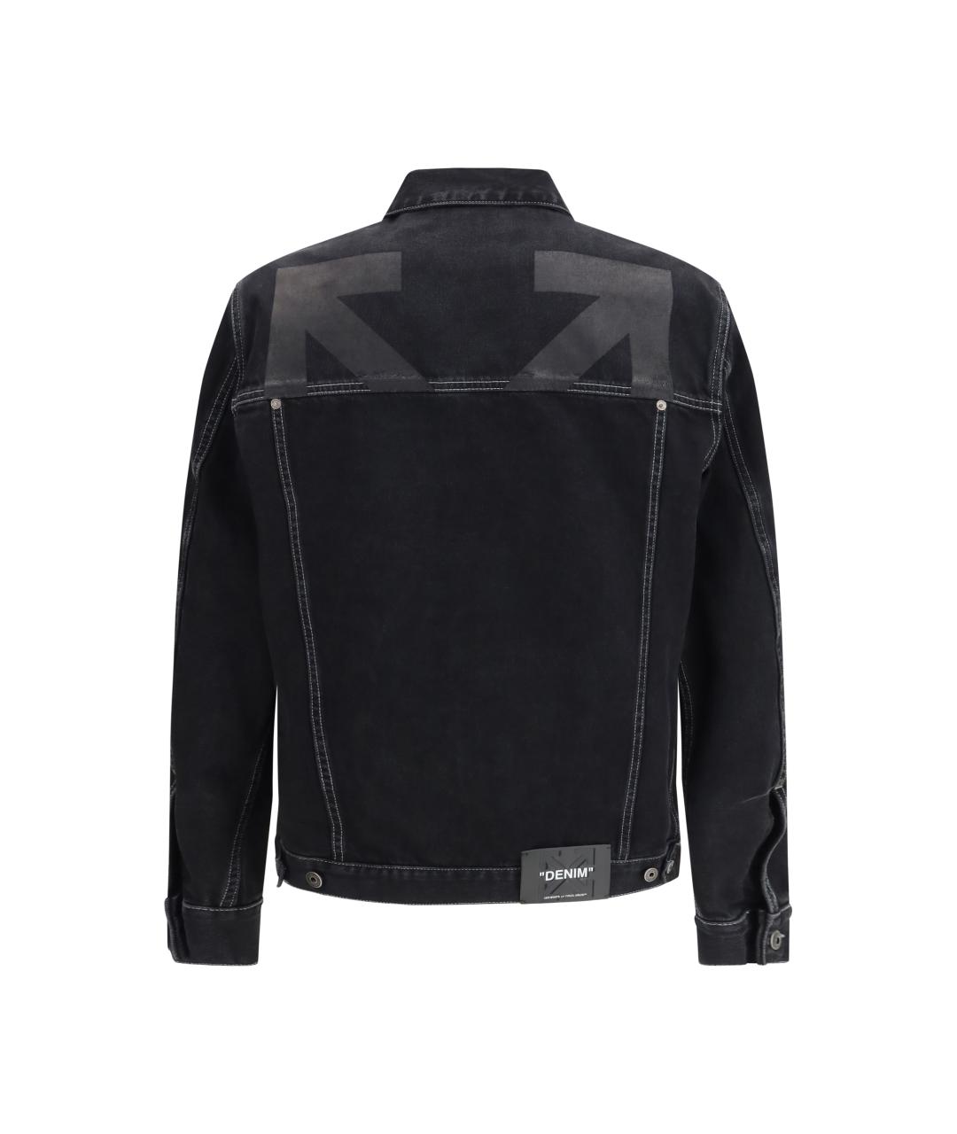 OFF-WHITE Черная хлопковая куртка, фото 2