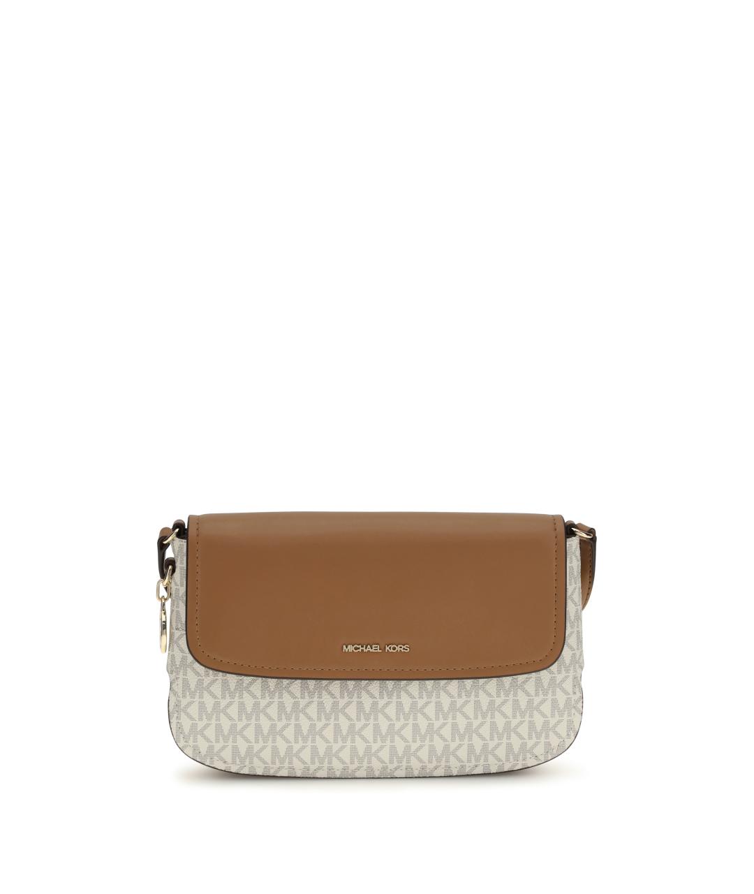 MICHAEL KORS Бежевая тканевая сумка через плечо, фото 1