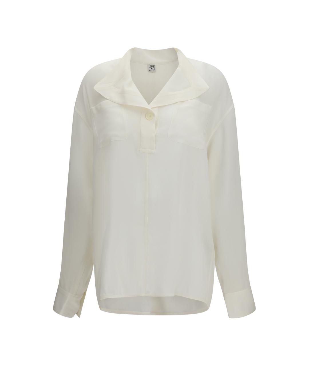 TOTEME Белая вискозная рубашка, фото 1