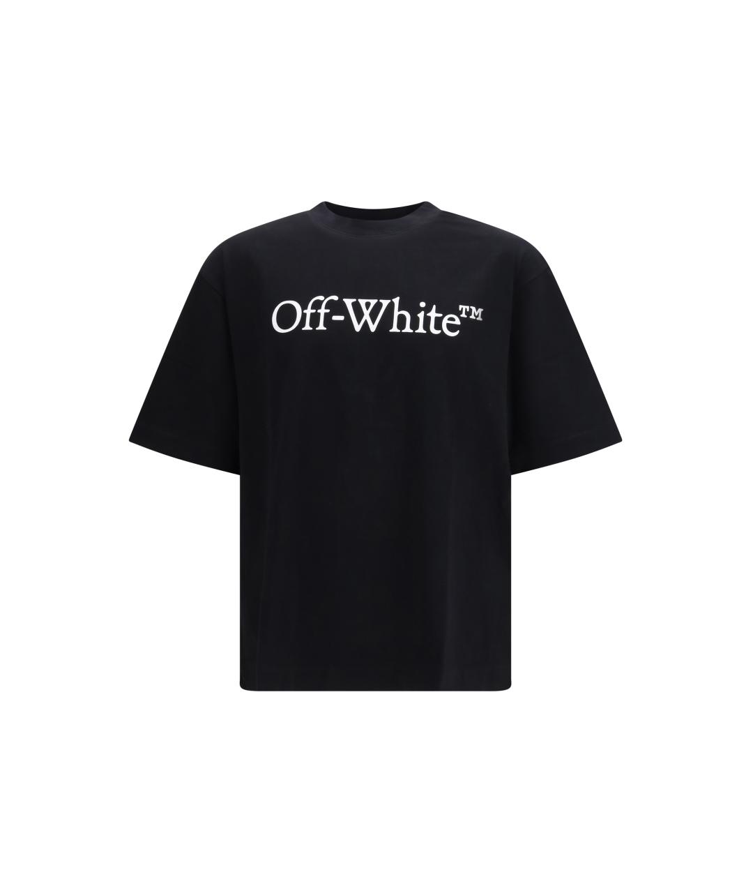 OFF-WHITE Черная хлопковая футболка, фото 4