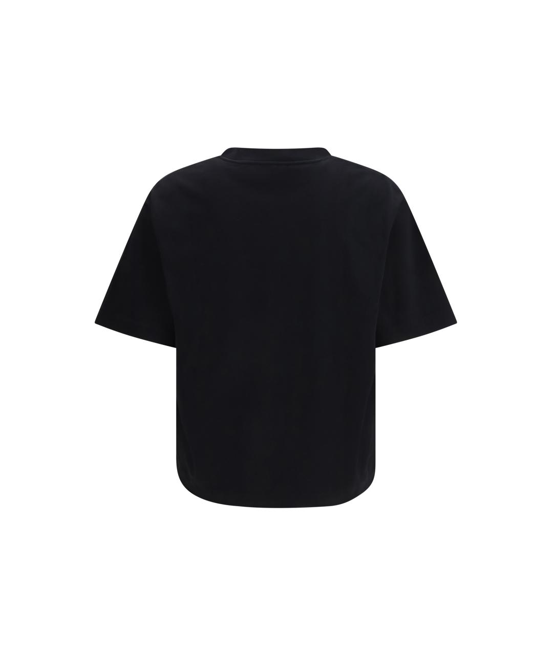 OFF-WHITE Черная хлопковая футболка, фото 2