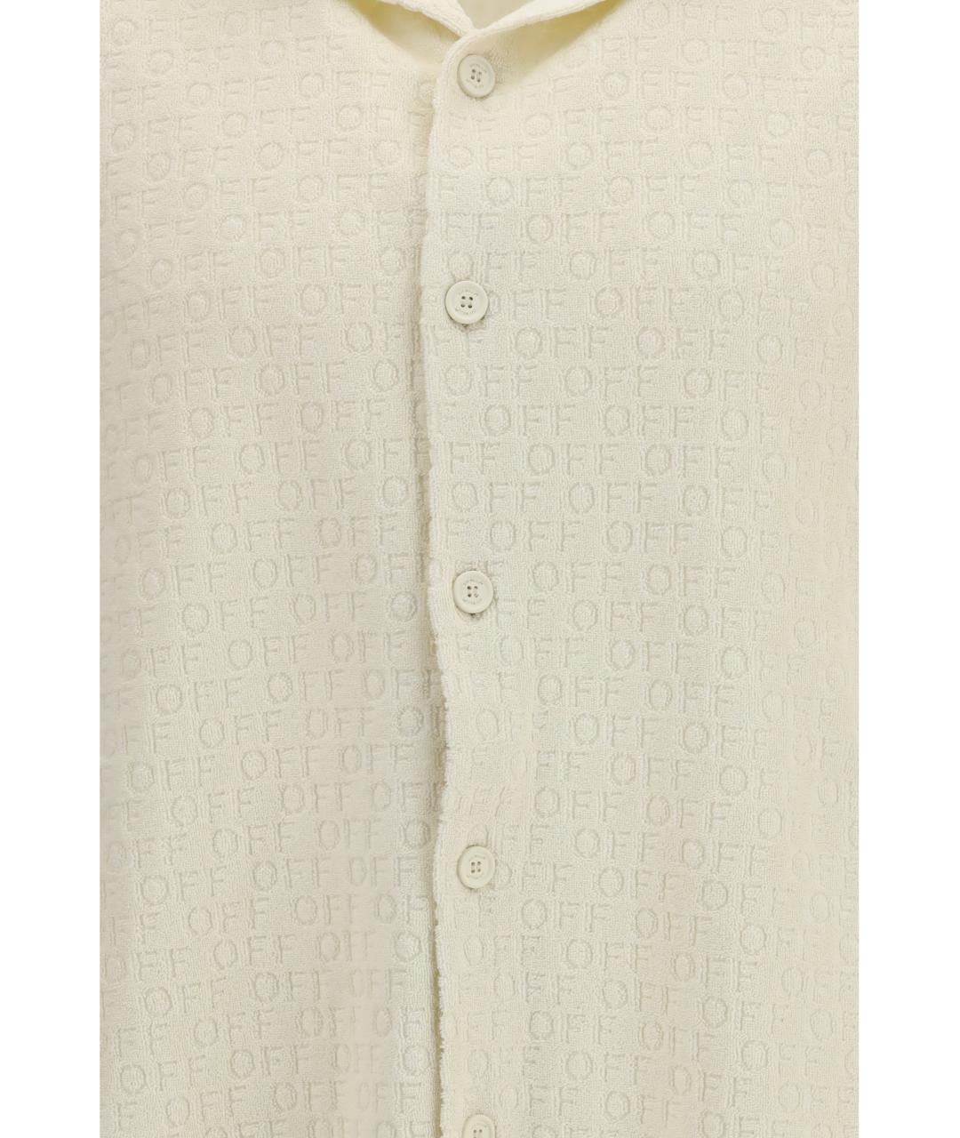 OFF-WHITE Белая кэжуал рубашка, фото 3