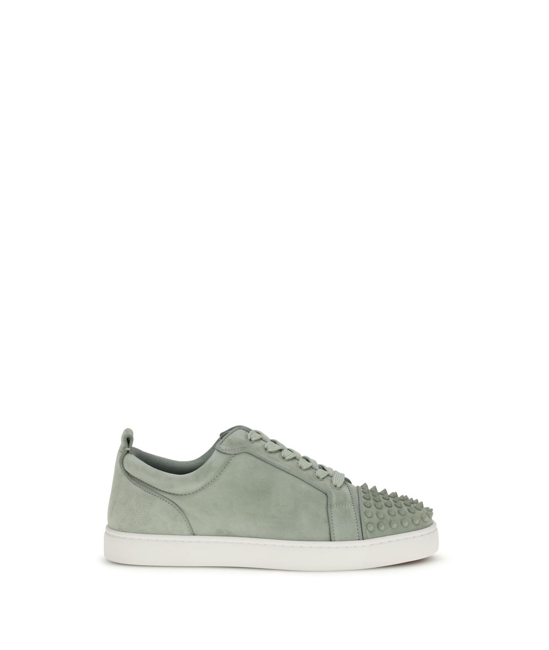 CHRISTIAN LOUBOUTIN Зеленые замшевые низкие кроссовки / кеды, фото 1