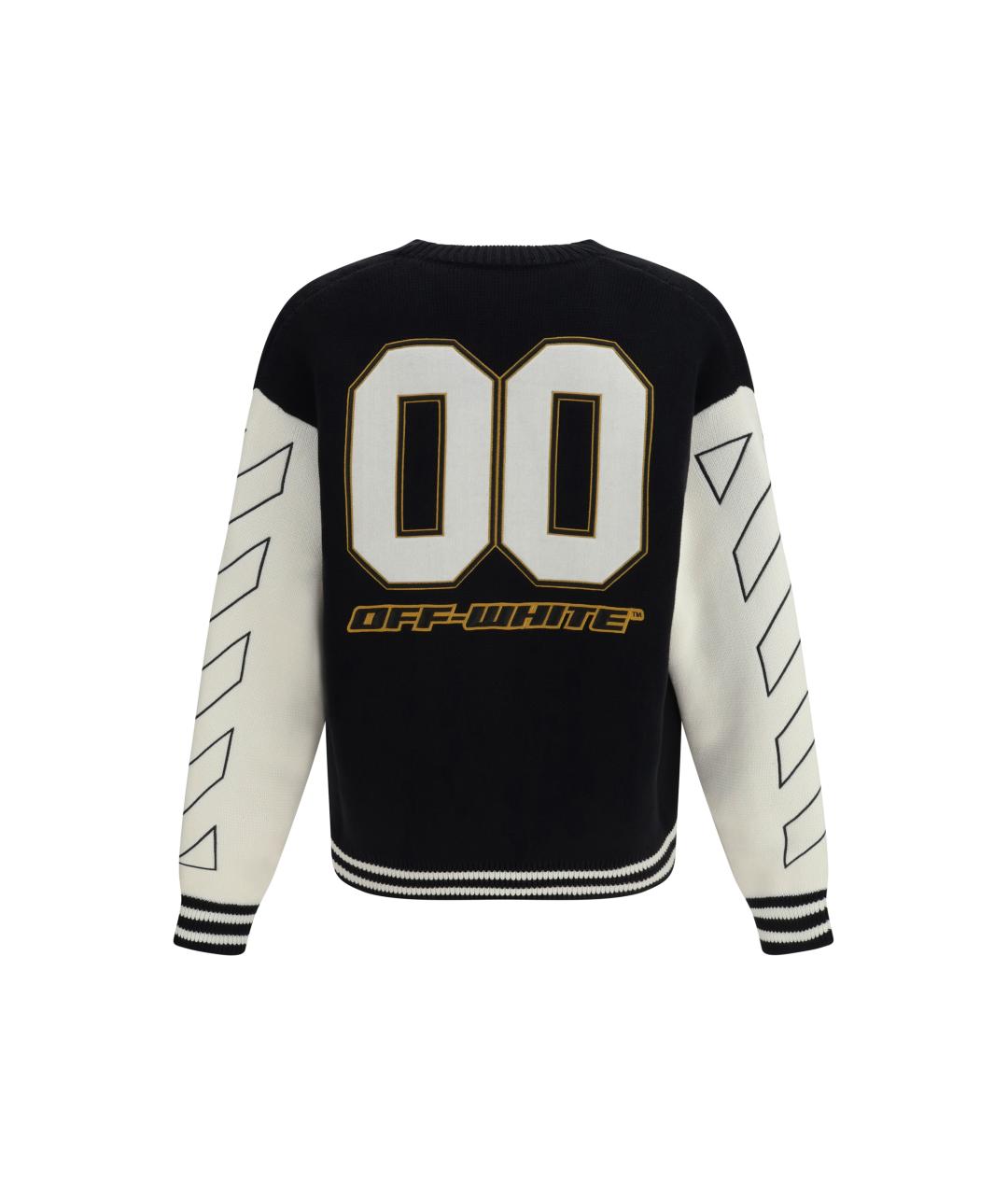 OFF-WHITE Черный хлопковый кардиган, фото 2