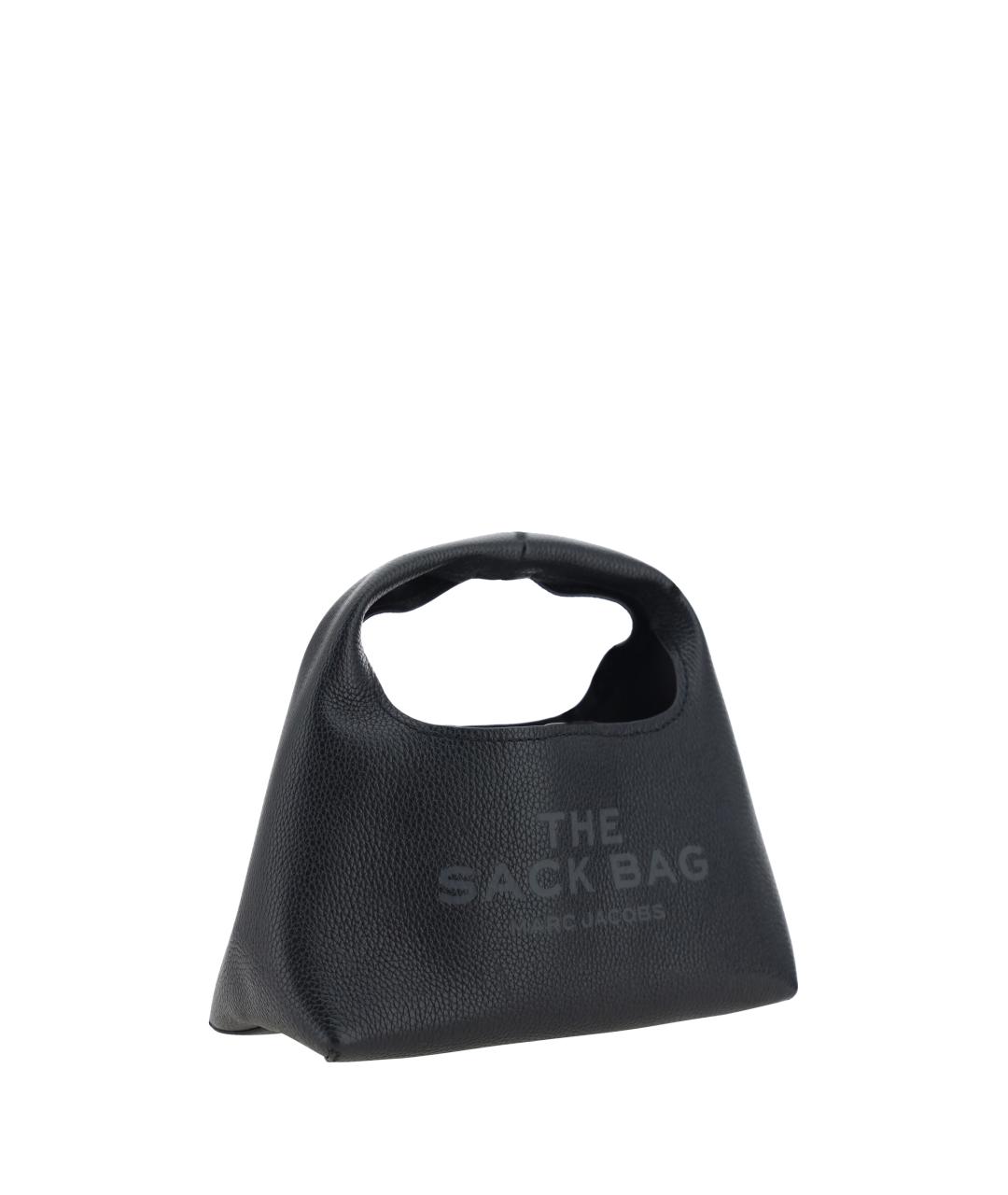 MARC JACOBS Черная кожаная сумка с короткими ручками, фото 2