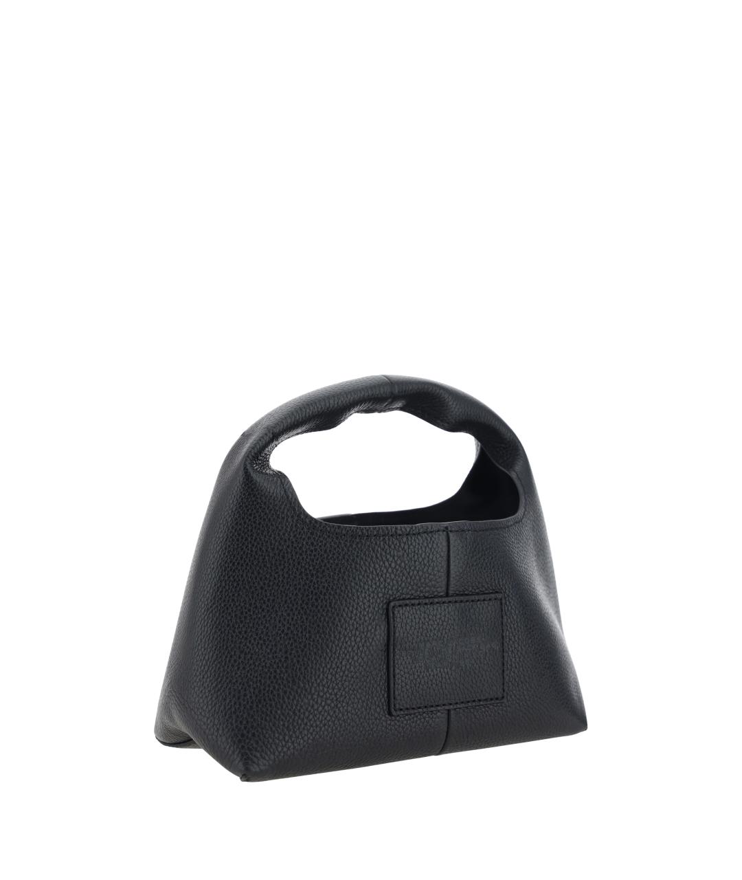 MARC JACOBS Черная кожаная сумка с короткими ручками, фото 3