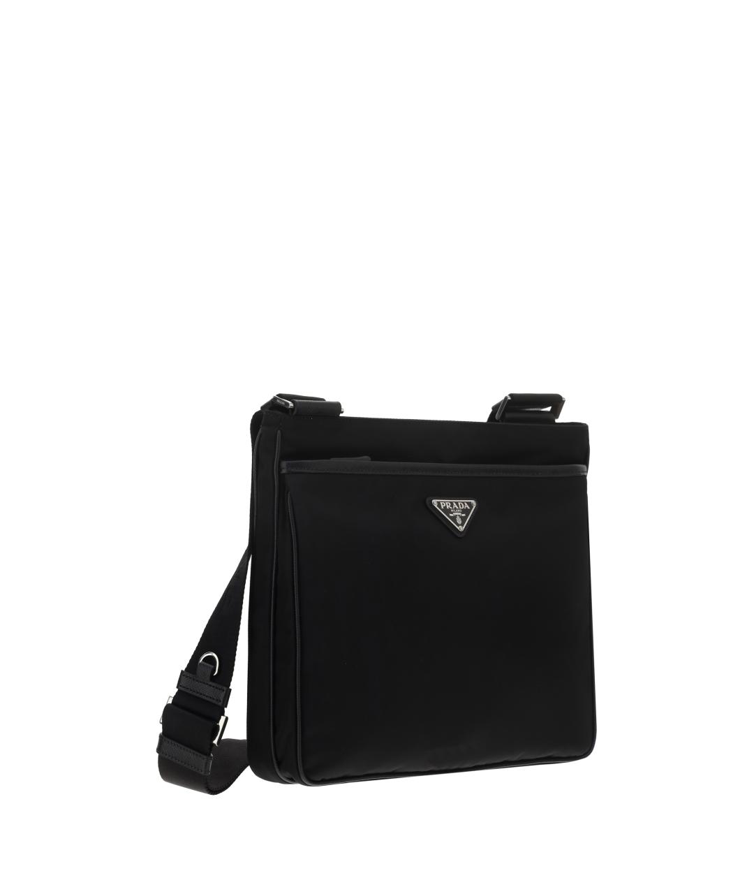 PRADA Черная синтетическая сумка на плечо, фото 2