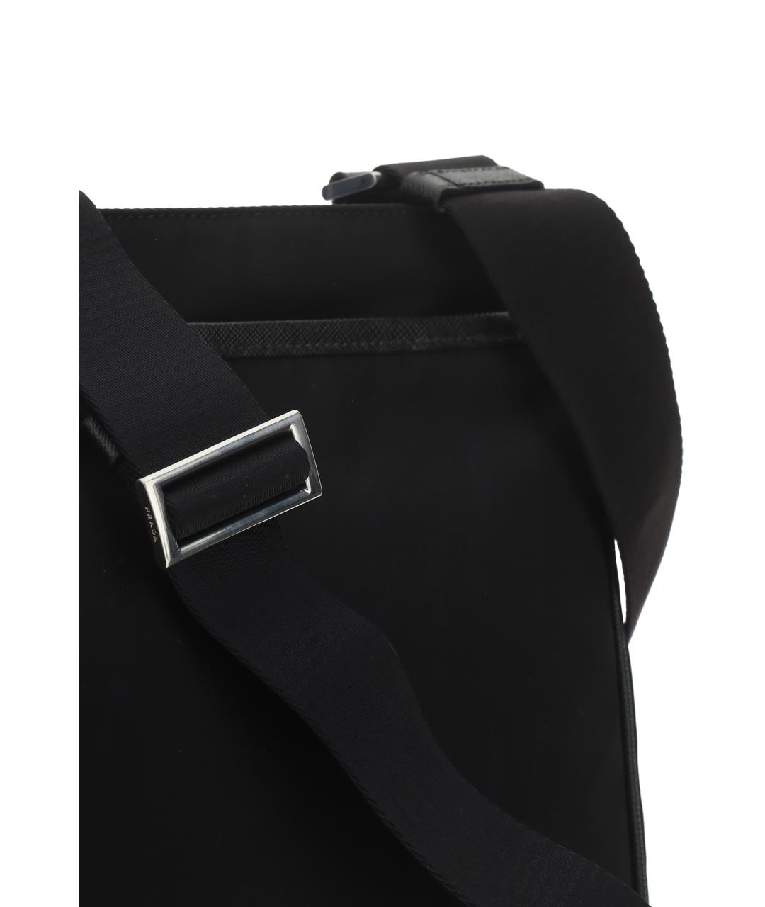 PRADA Черная синтетическая сумка на плечо, фото 4