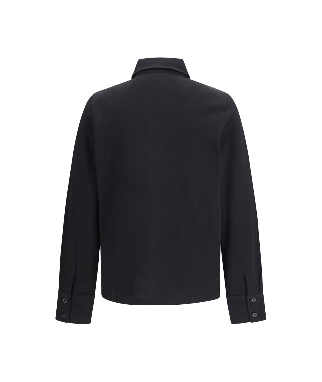 VIVIENNE WESTWOOD Черное хлопковое поло с длинным рукавом, фото 2