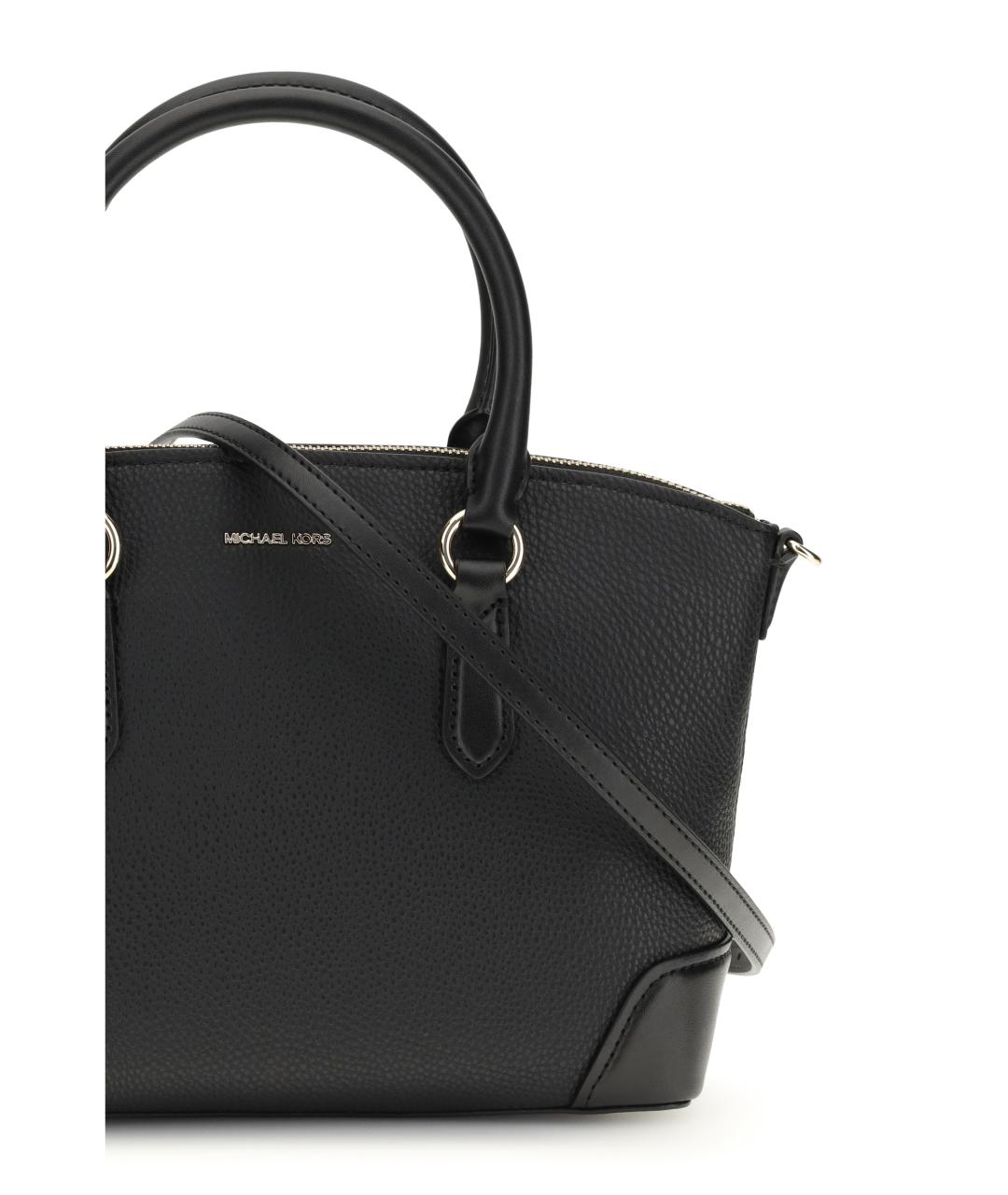 MICHAEL KORS Черная кожаная сумка тоут, фото 4