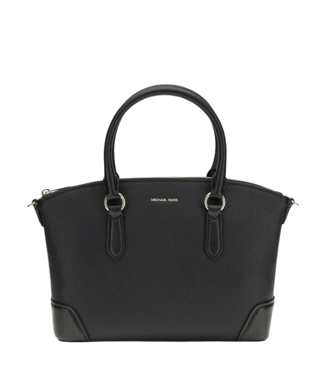 MICHAEL KORS Черная кожаная сумка тоут, фото 1