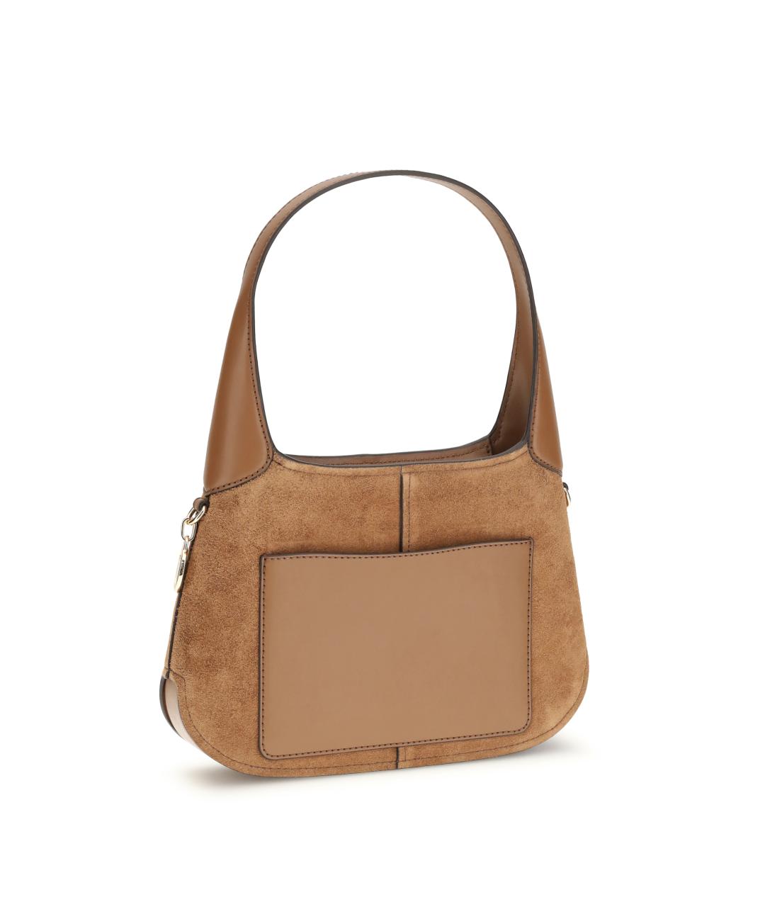 MICHAEL KORS Бежевая замшевая сумка через плечо, фото 3