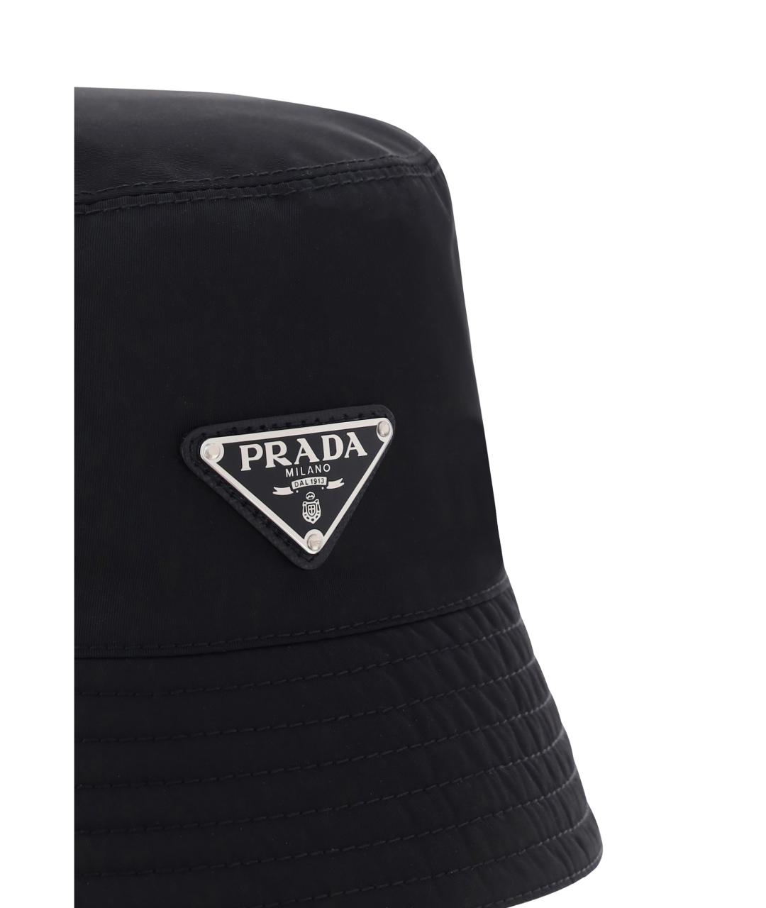 PRADA Черная синтетическая кепка/бейсболка, фото 3