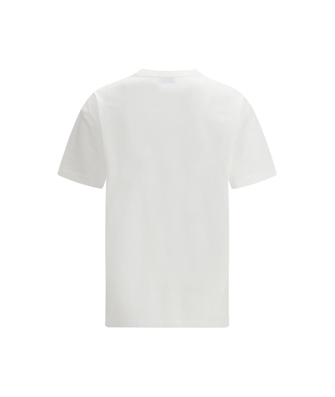 OFF-WHITE Белая хлопковая футболка, фото 2
