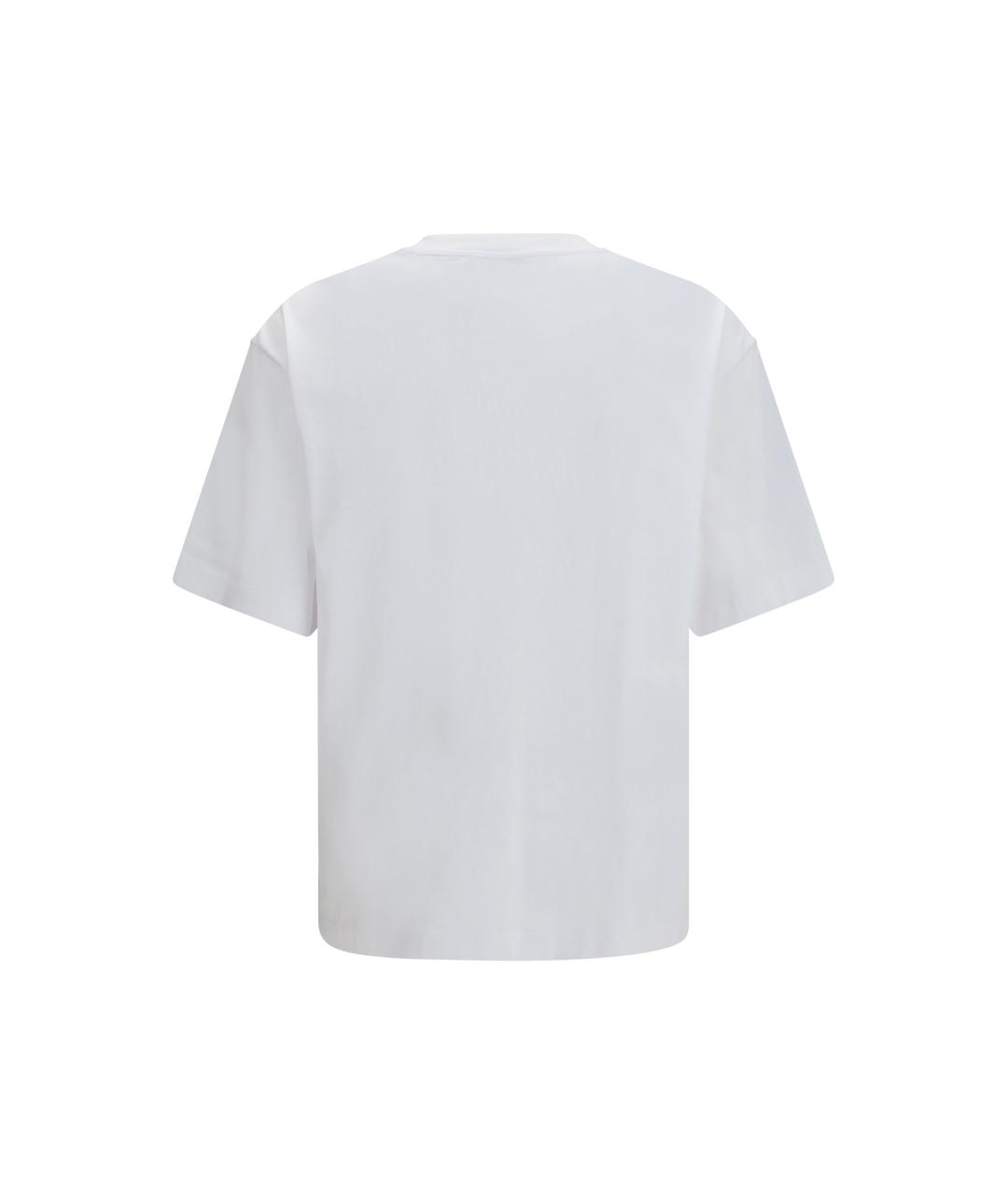 OFF-WHITE Белая хлопковая футболка, фото 2