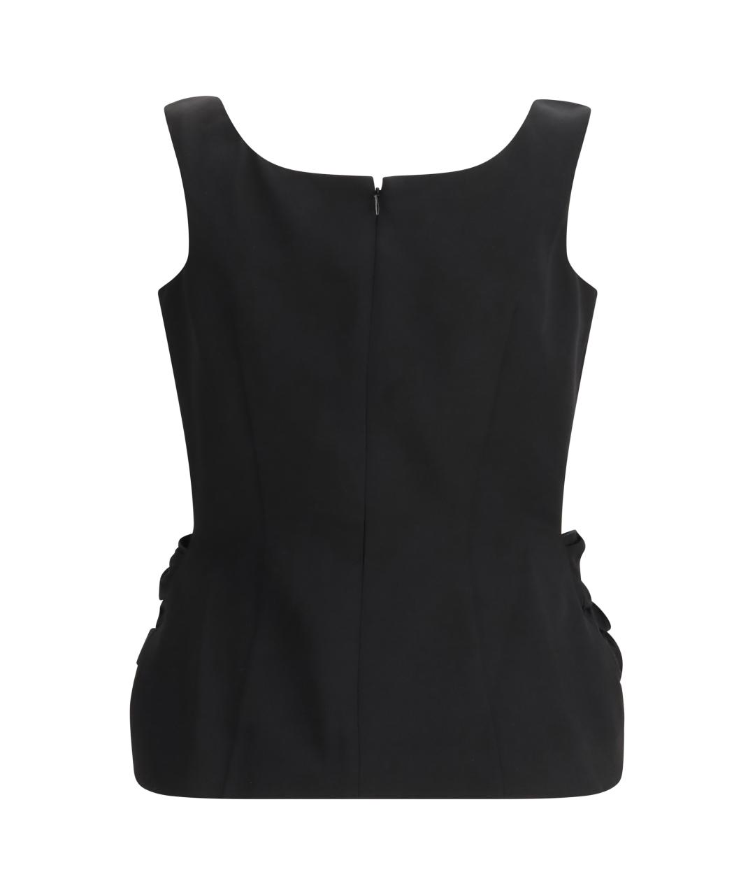 MAGDA BUTRYM Черная хлопковая майка, фото 2