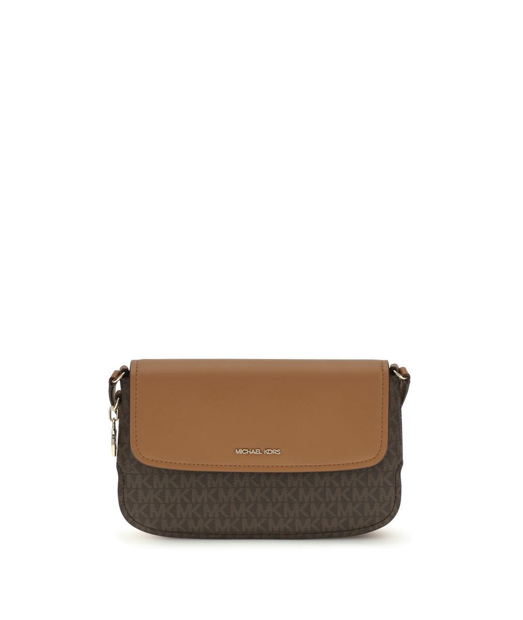 MICHAEL KORS Коричневая кожаная сумка через плечо, фото 1