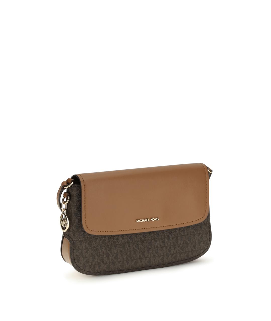 MICHAEL KORS Коричневая кожаная сумка через плечо, фото 2