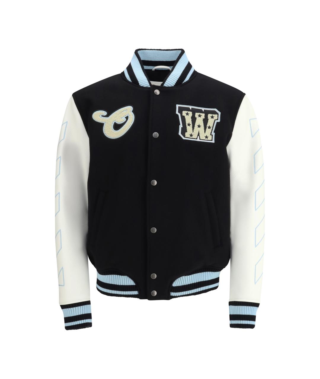 OFF-WHITE Черная шерстяная куртка, фото 1