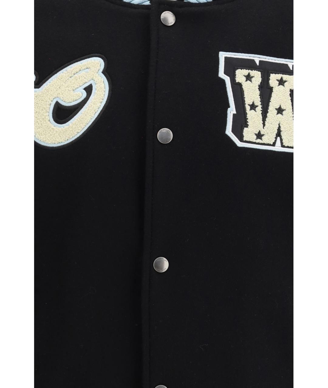 OFF-WHITE Черная шерстяная куртка, фото 3