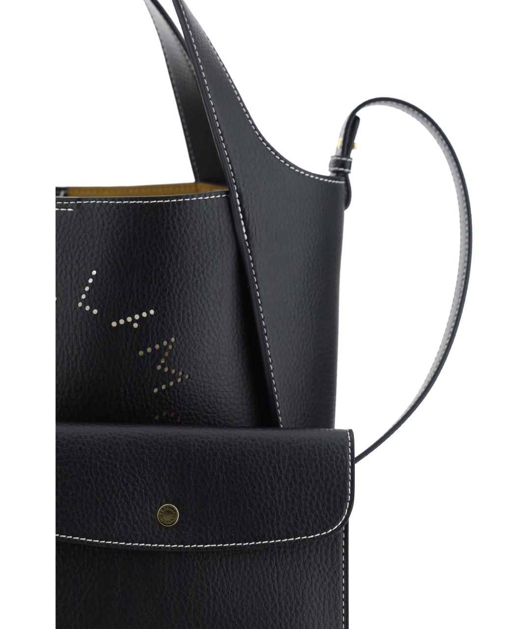 STELLA MCCARTNEY Черная сумка тоут из искусственной кожи, фото 4