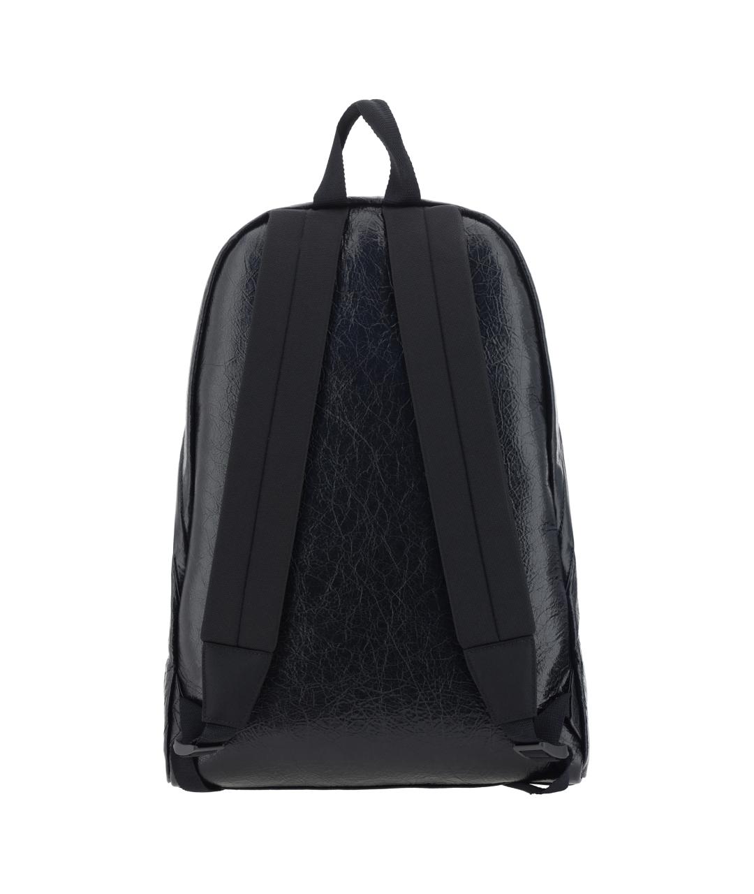 BALENCIAGA Черный кожаный рюкзак, фото 2