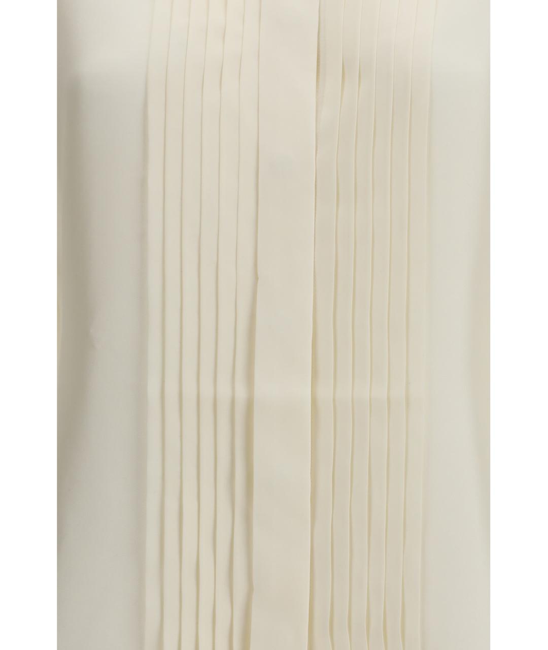 ROHE Бежевая шелковая рубашка, фото 3