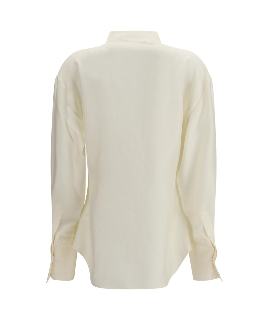 ROHE Бежевая шелковая рубашка, фото 2
